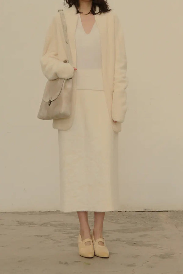 SWAYING/KNIT gradient pattern straight skirt SW202XZ07